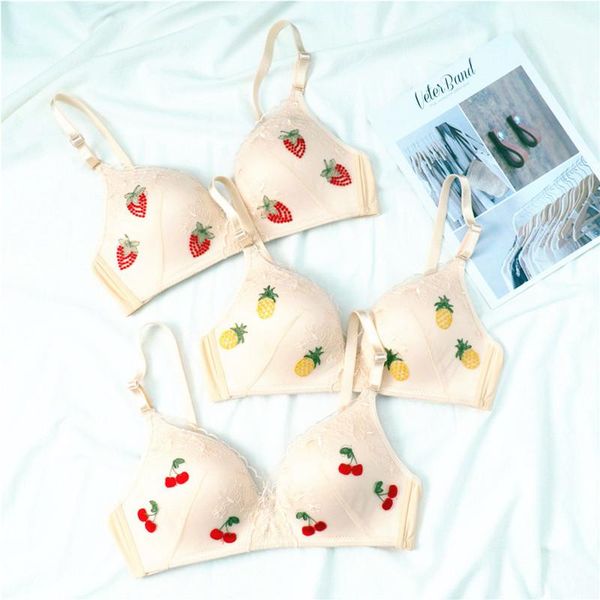 bras dreamlikelin cute fruit embroidery bra for women lace bralette wireless plunge strawberry pineapple cherry lingerie, Red;black
bras dreamlikelin cute fruit embroidery bra for women lace bralette wireless plunge strawberry pineapple cherry lingerie, Red;black