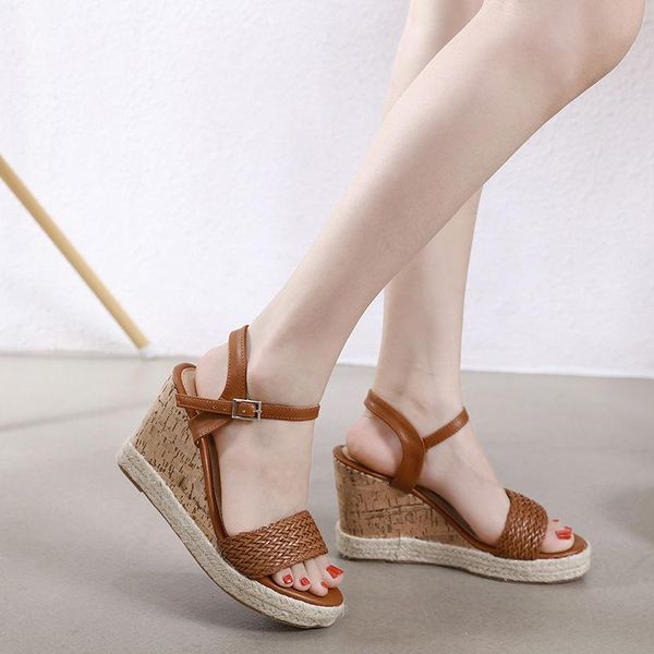 platform sandals women slippers wedges shoes high heels female plus size 34~44 weave strap 2021 summer open toe 10cm heel, Black
platform sandals women slippers wedges shoes high heels female plus size 34~44 weave strap 2021 summer open toe 10cm heel, Black