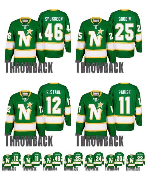 Vintage Minnesota North Stars Jersey 12 Eric Staal 11 Zach Parise 46 Jared Spurgeon 25 Brodin 24 Dumba 20 Ryan Suter 22 Niederreiter Hockey, Colour 1
Vintage Minnesota North Stars Jersey 12 Eric Staal 11 Zach Parise 46 Jared Spurgeon 25 Brodin 24 Dumba 20 Ryan Suter 22 Niederreiter Hockey, Colour 1