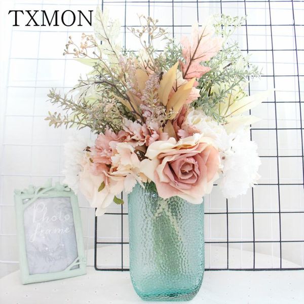 dry burned hydrangea rose bouquet ins wind simulation silk fake flowers holiday party home living room garden wedding decoration decorative
dry burned hydrangea rose bouquet ins wind simulation silk fake flowers holiday party home living room garden wedding decoration decorative