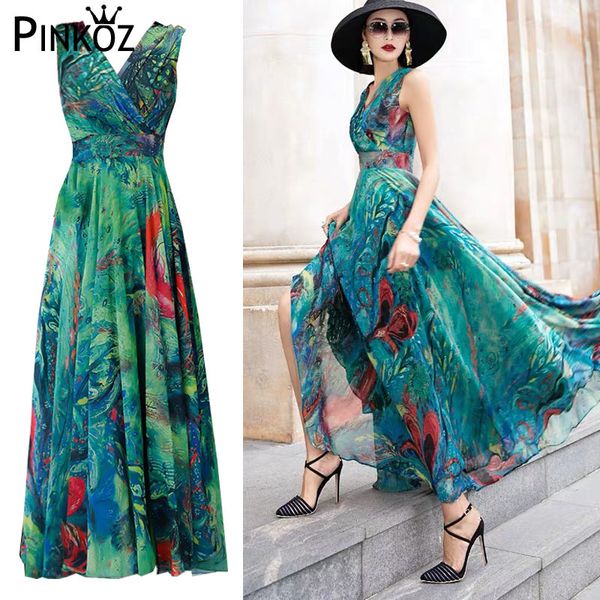 designer style green tropical floral animal printed sleeveless v-neck summer holiday beach boho dresses for party mujer 210421, Black;gray
designer style green tropical floral animal printed sleeveless v-neck summer holiday beach boho dresses for party mujer 210421, Black;gray