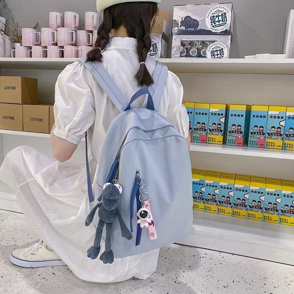 backpack simple women 2021 pendant bags for teenager girls nylon shoulder bag waterproof student school backbag rucksack
backpack simple women 2021 pendant bags for teenager girls nylon shoulder bag waterproof student school backbag rucksack