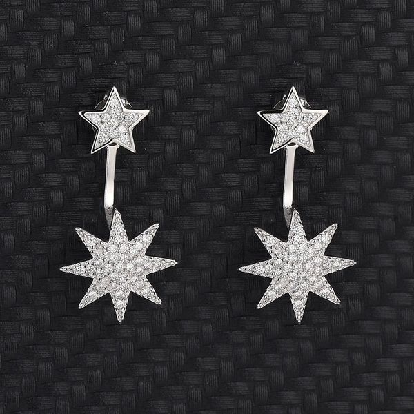 stud korean fashion atmosphere octagonal mansard micro-set earrings female back hanging s925 sterling silver jewelry a two load, Golden;silver
stud korean fashion atmosphere octagonal mansard micro-set earrings female back hanging s925 sterling silver jewelry a two load, Golden;silver