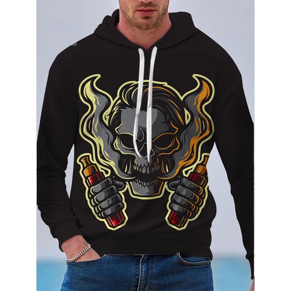 skull personality pattern men is 3d printing hoodie visual impact party punk goth round neck american sweater hoodie, Black
skull personality pattern men is 3d printing hoodie visual impact party punk goth round neck american sweater hoodie, Black