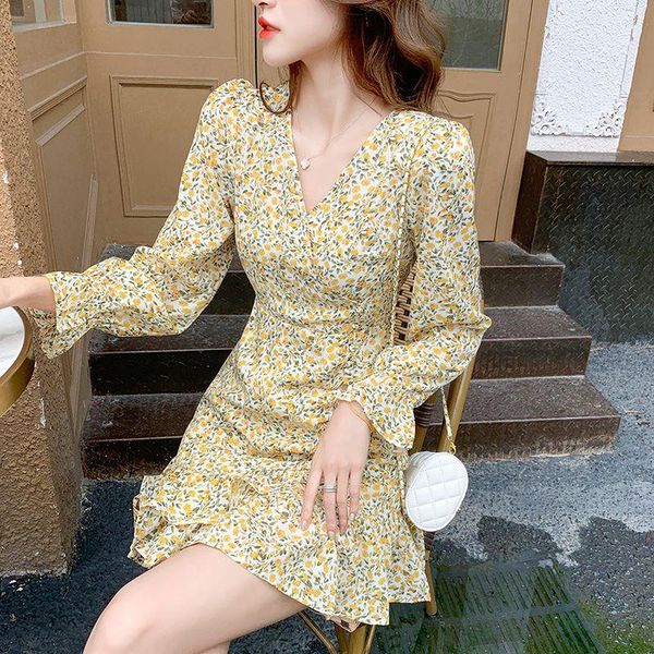 casual dresses coigarsam women long dress autumn 2022 floral print high waist v-neck robe vestidos, Black;gray
casual dresses coigarsam women long dress autumn 2022 floral print high waist v-neck robe vestidos, Black;gray