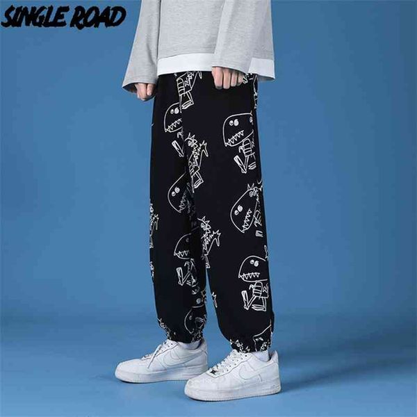 single road mens sweatpants men spring dinosaur print baggy joggers japanese streetwear trousers black harem pants for men 210723
single road mens sweatpants men spring dinosaur print baggy joggers japanese streetwear trousers black harem pants for men 210723