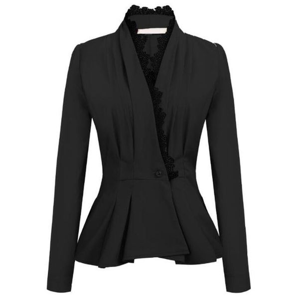 casual blazer women basic notched collar solid pockets chic office ladies retro single button suit jackets#g30 women's suits & blazers, White;black
casual blazer women basic notched collar solid pockets chic office ladies retro single button suit jackets#g30 women's suits & blazers, White;black