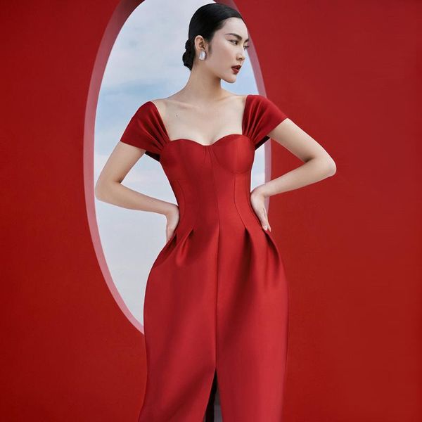 casual dresses women summer fashion short sleeve red white split lady dress 2021 elegant evening party club vestidos, Black;gray
casual dresses women summer fashion short sleeve red white split lady dress 2021 elegant evening party club vestidos, Black;gray