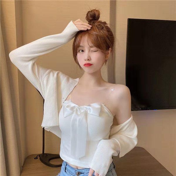 women's tanks & camis 2021 summer women crop bow-knot elastic backless invisible sling sleeveless short tank for girl clothing, White
women's tanks & camis 2021 summer women crop bow-knot elastic backless invisible sling sleeveless short tank for girl clothing, White