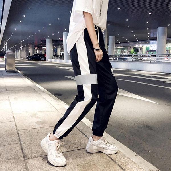 women's pants & capris women casual sweatpants jogger streetwear female dance hip hop sports baggy trousers, Black;white
women's pants & capris women casual sweatpants jogger streetwear female dance hip hop sports baggy trousers, Black;white