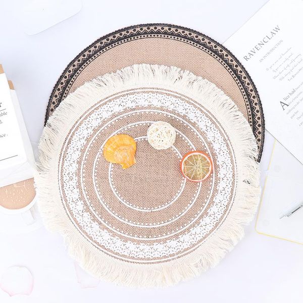 mats & pads 1pc round embroidery/lace table placemat nordic style non-slip heat insulation furniture decoration mat coffee cup
mats & pads 1pc round embroidery/lace table placemat nordic style non-slip heat insulation furniture decoration mat coffee cup