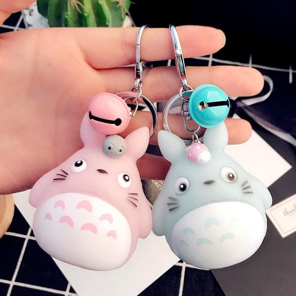 keychains 4pcs/lot cute totoro key chains animal keyring for men women keychain with bell pvc car bag pendent charm, Silver
keychains 4pcs/lot cute totoro key chains animal keyring for men women keychain with bell pvc car bag pendent charm, Silver
