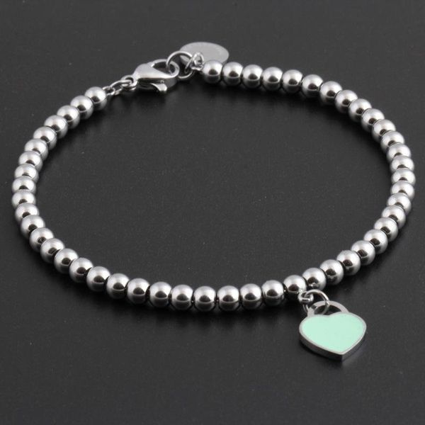 link, chain bracelet women gifts girl womens accessories stainless steel beads heart pink original statement jewelry charm, Black
link, chain bracelet women gifts girl womens accessories stainless steel beads heart pink original statement jewelry charm, Black