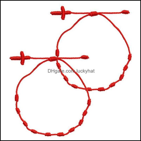 link jewelrylink chain 2pcs cross 7 knots red string bracelet good luck amet friendship bracelets kit lx9e drop delivery 2021 corjk, Black
link jewelrylink chain 2pcs cross 7 knots red string bracelet good luck amet friendship bracelets kit lx9e drop delivery 2021 corjk, Black