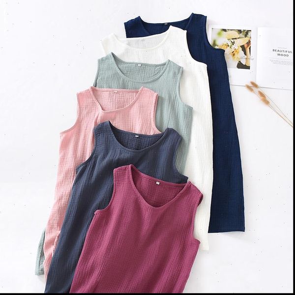 summer cotton crepe night women sleepwear dress sleeveless wear loose solid nightwear home sleepshirts vest skirts, Black;red
summer cotton crepe night women sleepwear dress sleeveless wear loose solid nightwear home sleepshirts vest skirts, Black;red