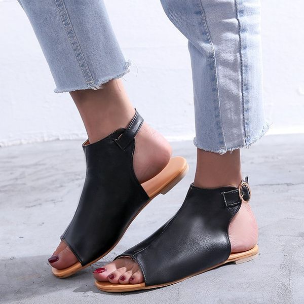 sandals solid casual beach peep ladies will see women's buckle apartments strap women shoes 97jb, Black
sandals solid casual beach peep ladies will see women's buckle apartments strap women shoes 97jb, Black