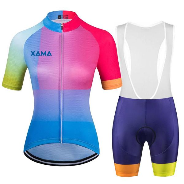 women's short sleeve cycling jersey bib pants conjunto feminino ciclismo bicycle sets maillot mujer gel pink pad summer racing, Black;blue
women's short sleeve cycling jersey bib pants conjunto feminino ciclismo bicycle sets maillot mujer gel pink pad summer racing, Black;blue