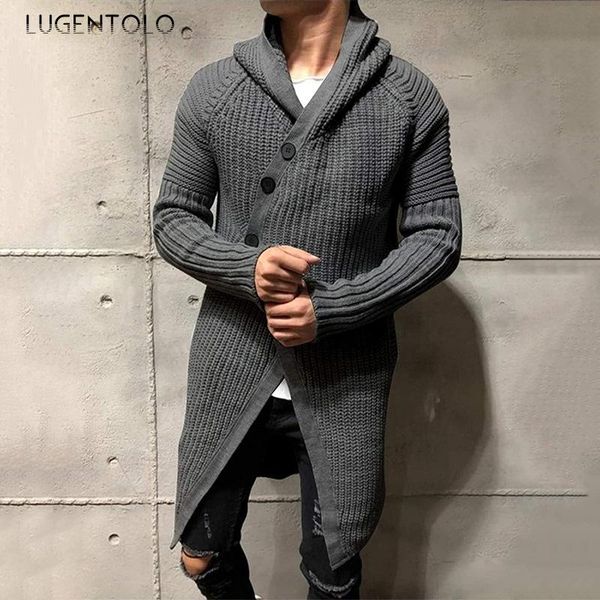 men's sweaters knitted sweater men hooded autumn winter long sleeve single-breasted solid casual loose cardigan lugentolo, White;black
men's sweaters knitted sweater men hooded autumn winter long sleeve single-breasted solid casual loose cardigan lugentolo, White;black