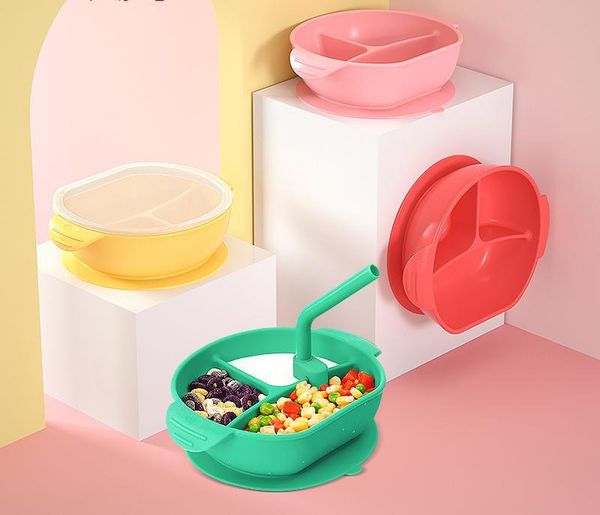 children's silicone tray straw accessory bowl baby division suction cup portable drop proof bowls
children's silicone tray straw accessory bowl baby division suction cup portable drop proof bowls