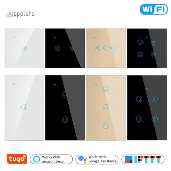 smart home control tuya wifi light switch 1/2/3/4 gang wall touch eu us life app compatible alexa echo google assistant
smart home control tuya wifi light switch 1/2/3/4 gang wall touch eu us life app compatible alexa echo google assistant