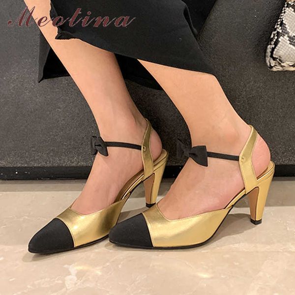 meotina sandals shoes women natural genuine leather sandals bow high heel shoes pointed toe spike heel ladies footwear summer 41 210608, Black
meotina sandals shoes women natural genuine leather sandals bow high heel shoes pointed toe spike heel ladies footwear summer 41 210608, Black