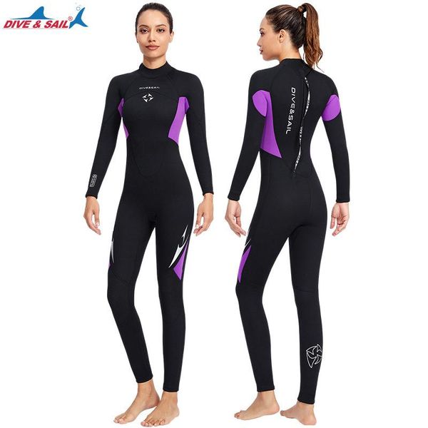 swim wear womens wetsuit full 3mm neoprene surfing scuba diving snorkeling swimming suit solid black/grey long sleeve wet back zipper
swim wear womens wetsuit full 3mm neoprene surfing scuba diving snorkeling swimming suit solid black/grey long sleeve wet back zipper