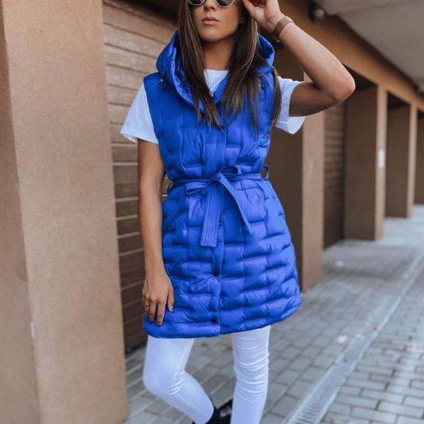 women's vests floy fashion hooded women elegant solid single breasted coats tie belt collected waisted cotton ladies, Black;white
women's vests floy fashion hooded women elegant solid single breasted coats tie belt collected waisted cotton ladies, Black;white