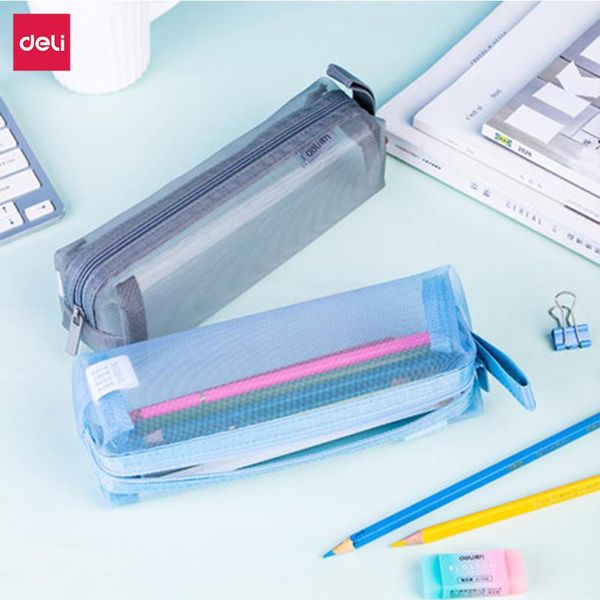 pencil bags deli transparent large capacity case stationery storage bag student box examination pen office supplies
pencil bags deli transparent large capacity case stationery storage bag student box examination pen office supplies