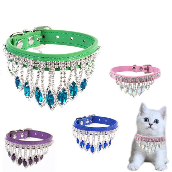 cat collars & leads cute necklace tassel diamond pu leather adjustable kitten collar retro gemstone pet dog puppy accessories
cat collars & leads cute necklace tassel diamond pu leather adjustable kitten collar retro gemstone pet dog puppy accessories