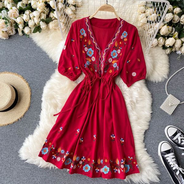 bohemian vacation beach mini dress women v-neck short sleeve high waist embroidery dresses female indie folk vestidos 210426, Black;gray
bohemian vacation beach mini dress women v-neck short sleeve high waist embroidery dresses female indie folk vestidos 210426, Black;gray