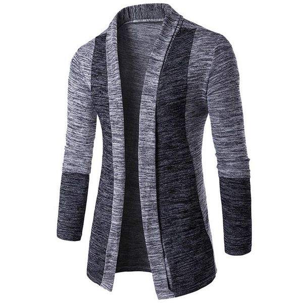 Men's Sweaters Patchwork Slim Cardigan Autumn Winter Warm Casual Sweater Long Knit Lapel Coat, White;black
Men's Sweaters Patchwork Slim Cardigan Autumn Winter Warm Casual Sweater Long Knit Lapel Coat, White;black