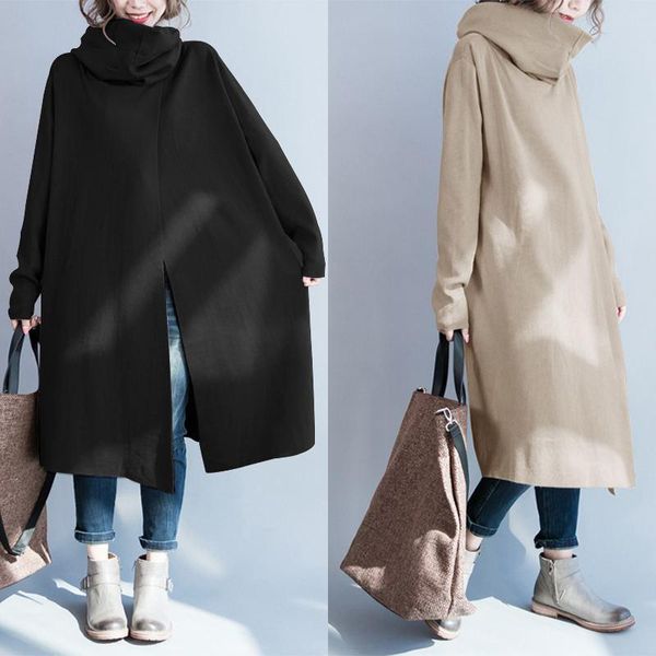women's jackets 2022 fashion women turtleneck long sleeve coats ladies casual loose side pockets female overcoats outwear 5xl, Black;brown
women's jackets 2022 fashion women turtleneck long sleeve coats ladies casual loose side pockets female overcoats outwear 5xl, Black;brown