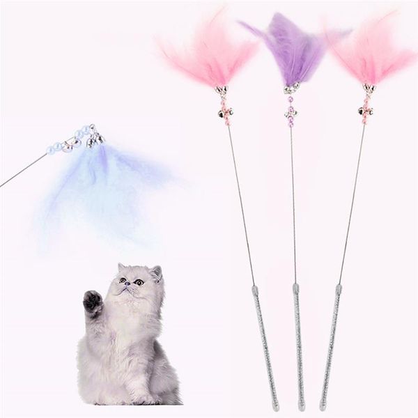 cat teaser feather toys kitten funny colorful rod wand plastic pet interactive stick supplies
cat teaser feather toys kitten funny colorful rod wand plastic pet interactive stick supplies