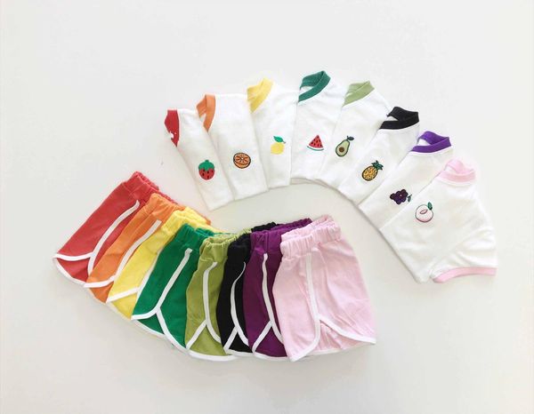 7654 baby clothing set korean summer boy suit cute fruit pattern girl 2 piece short sleeve t shirt shorts outfits, White
7654 baby clothing set korean summer boy suit cute fruit pattern girl 2 piece short sleeve t shirt shorts outfits, White
