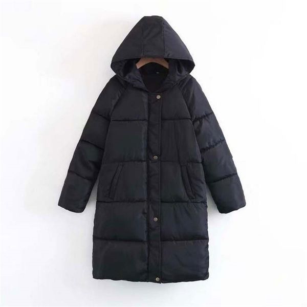 autumn winter coat women warm long down jackets sleeve hooded thick parka 210910, Black
autumn winter coat women warm long down jackets sleeve hooded thick parka 210910, Black
