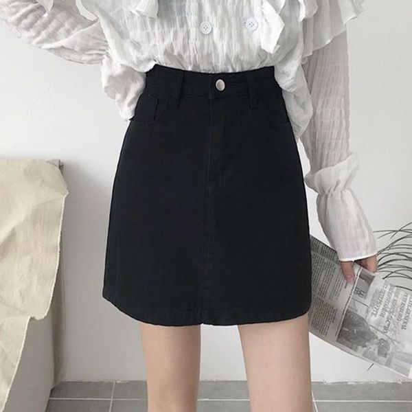 skirts solid high waist denim skirt women korean style loose button a-line slim simplicity large size woman 2021, Black
skirts solid high waist denim skirt women korean style loose button a-line slim simplicity large size woman 2021, Black