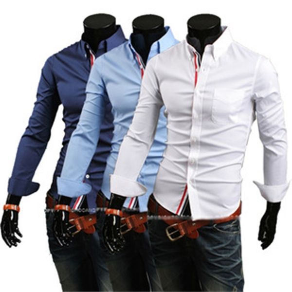 Men's Shirts pring Caual Pure Color Ribbon Decoration Fahion imple 9007, White;black
Men's Shirts pring Caual Pure Color Ribbon Decoration Fahion imple 9007, White;black