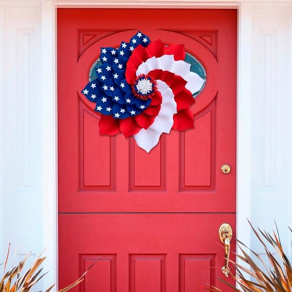 patriotic wreath for front door fourth of julys and veterans day decor america great - decorative flowers & wreaths
patriotic wreath for front door fourth of julys and veterans day decor america great - decorative flowers & wreaths