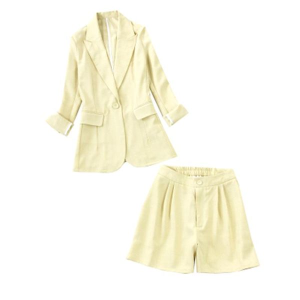 women's tracksuits fashion suit summer large size long-sleeved + wide-leg shorts thin yellow women, Gray
women's tracksuits fashion suit summer large size long-sleeved + wide-leg shorts thin yellow women, Gray
