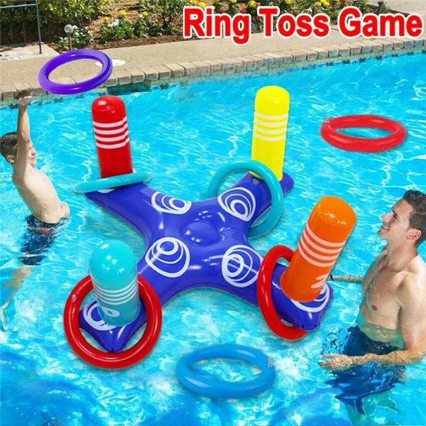 inflatable ring toys swimming pool floating summer water beach cross toss game with 4pcs rings for children /adults life vest & buoy
inflatable ring toys swimming pool floating summer water beach cross toss game with 4pcs rings for children /adults life vest & buoy