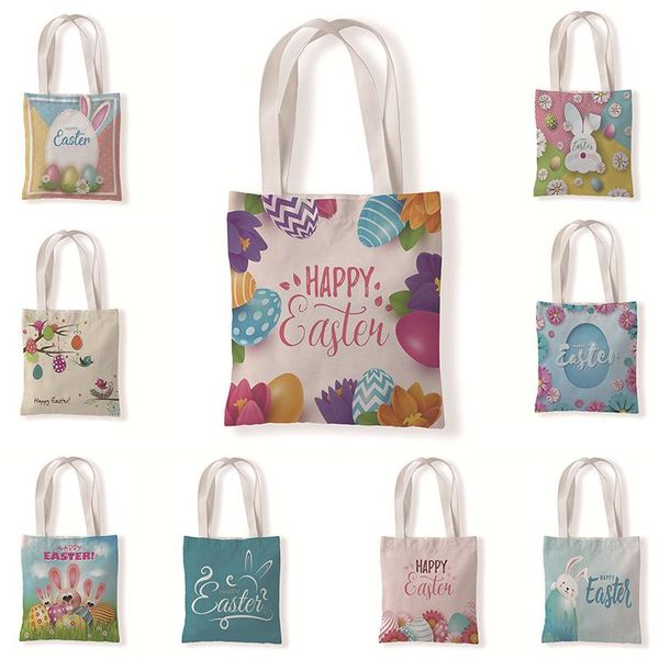 storage bags easter theme canvas tote bag egg pattern casual shoulder reusable travel shopping handbag festival decoration
storage bags easter theme canvas tote bag egg pattern casual shoulder reusable travel shopping handbag festival decoration