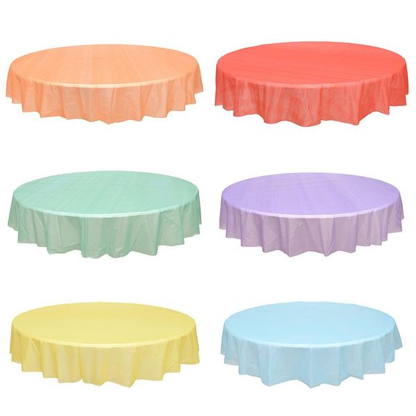table cloth disposable round tablecloth cover plastic waterproof wedding party circular decorations
table cloth disposable round tablecloth cover plastic waterproof wedding party circular decorations