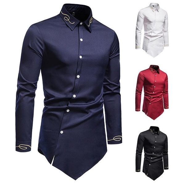 asymmetric embroidery slim fit casual long sleeve shirts mens western cowboy shirt men black white chemise male button up men's, White;black
asymmetric embroidery slim fit casual long sleeve shirts mens western cowboy shirt men black white chemise male button up men's, White;black