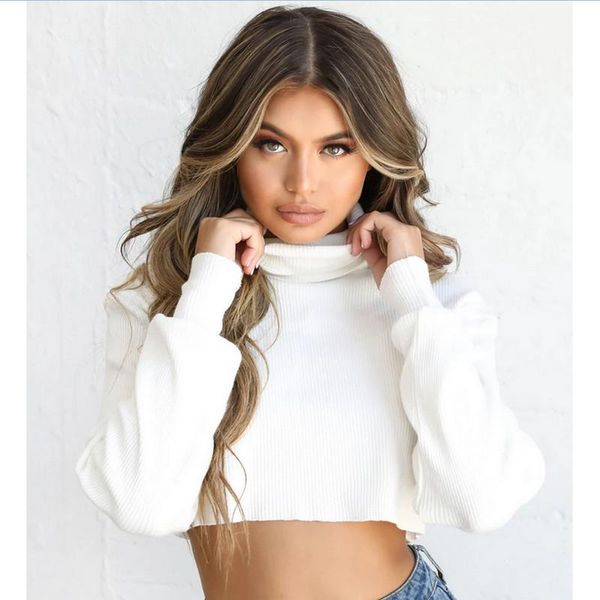 women's sweaters 2021 autumn shirt womens high neck fluffy kint jumper long sleeve crop vintage sweatshirt solid color pullover plus s, White;black
women's sweaters 2021 autumn shirt womens high neck fluffy kint jumper long sleeve crop vintage sweatshirt solid color pullover plus s, White;black