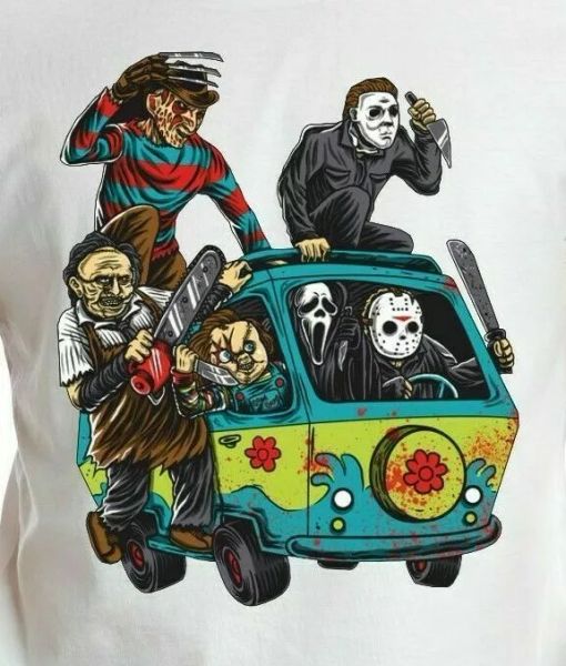 halloween t-shirt scooby van thriller cult satirical sci fi horror gift 80s tee, White;black
halloween t-shirt scooby van thriller cult satirical sci fi horror gift 80s tee, White;black