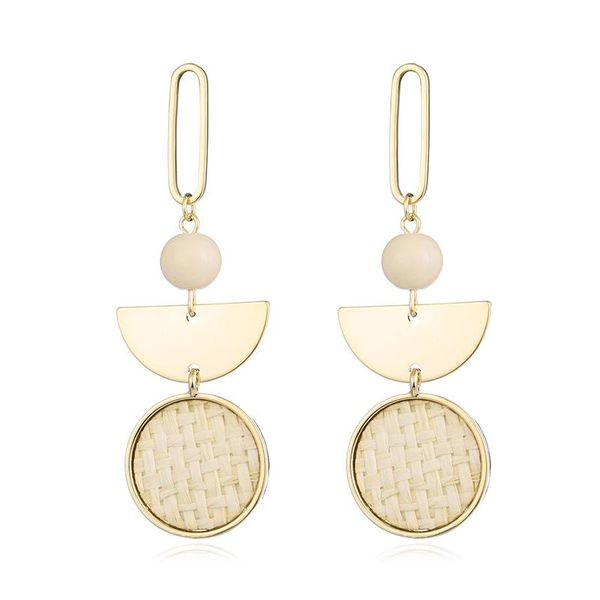 dangle & chandelier shineland retro rattan knit long drop earrings for women fashion jewelry gold color round n50, Silver
dangle & chandelier shineland retro rattan knit long drop earrings for women fashion jewelry gold color round n50, Silver