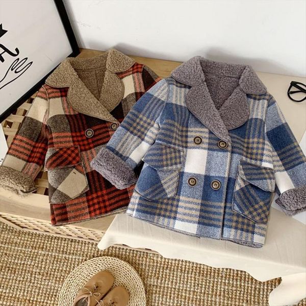 coats kids plaid fleece boy jackets children outerwear autumn winter 9bbt0389, Blue;gray
coats kids plaid fleece boy jackets children outerwear autumn winter 9bbt0389, Blue;gray
