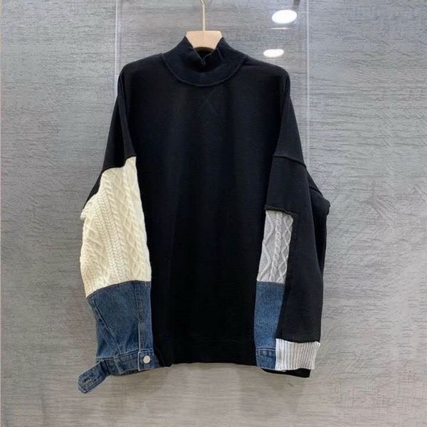 hoodies sweatshirts autumn winter loose women denim knitting patchwork long sleeve casual white grey, Black
hoodies sweatshirts autumn winter loose women denim knitting patchwork long sleeve casual white grey, Black