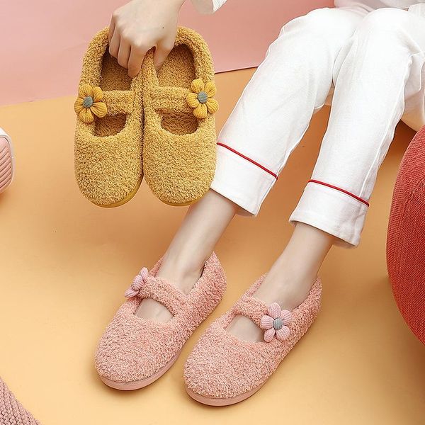 slippers women winter warm furry home cotton flat platform flowers indoor floor shoes cute non-slip women's plush cozy, Black
slippers women winter warm furry home cotton flat platform flowers indoor floor shoes cute non-slip women's plush cozy, Black