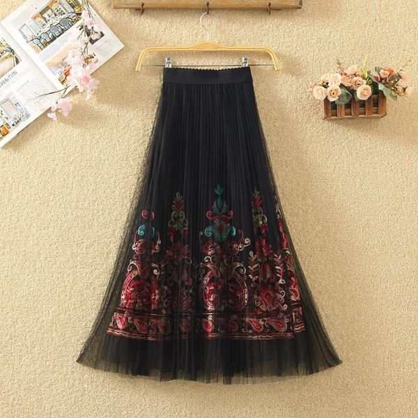 skirts winter 2021 lace embroidered mesh puffed skirt pleated half medium length yarn female, Black
skirts winter 2021 lace embroidered mesh puffed skirt pleated half medium length yarn female, Black